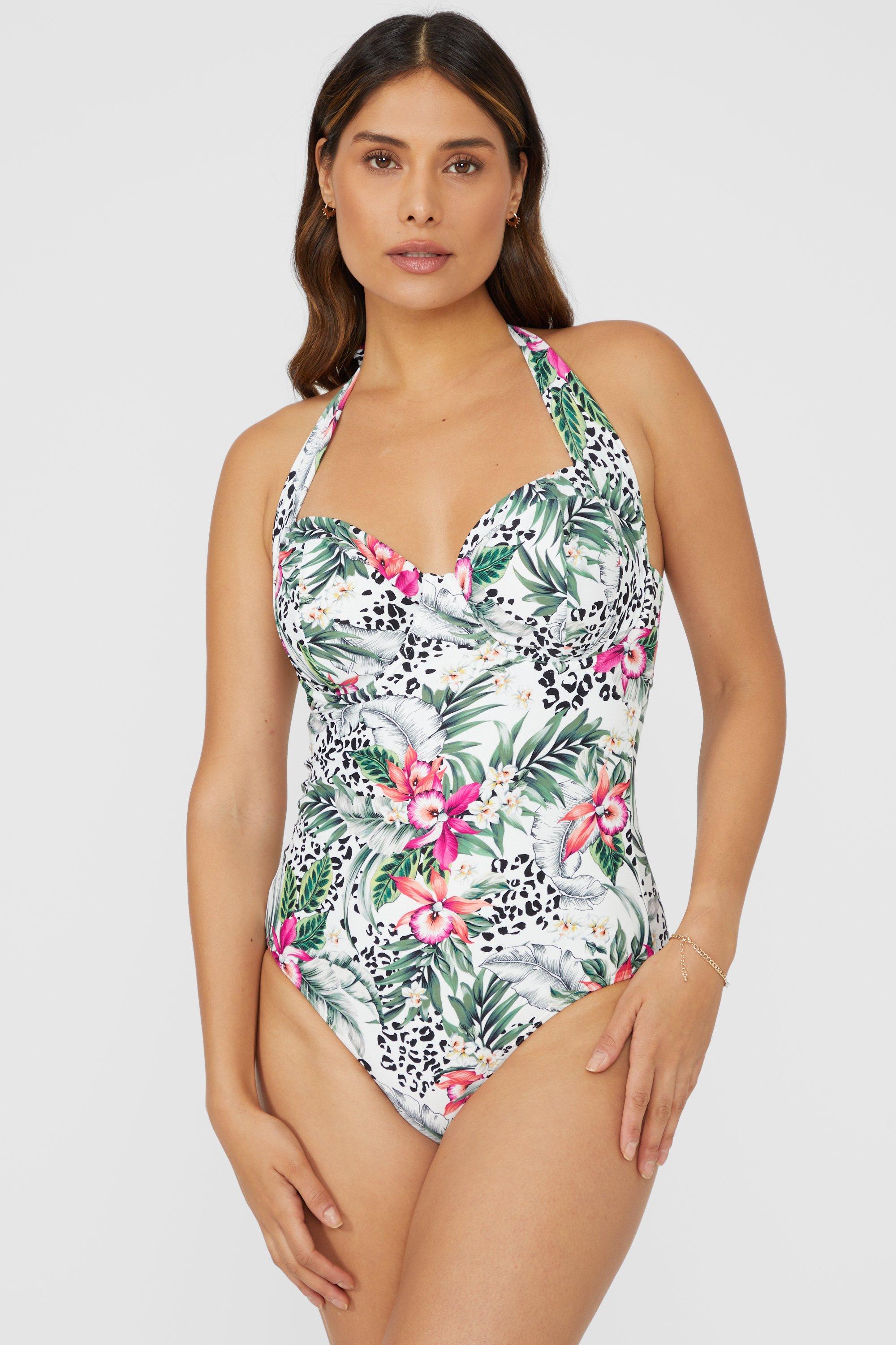 Gorgeous DD+ Jungle Print Underwired Swimsuit