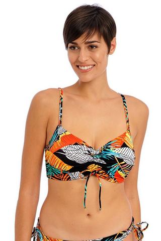 Debenhams Womens/Ladies Ribbed One Shoulder Bikini Top (DH3778)