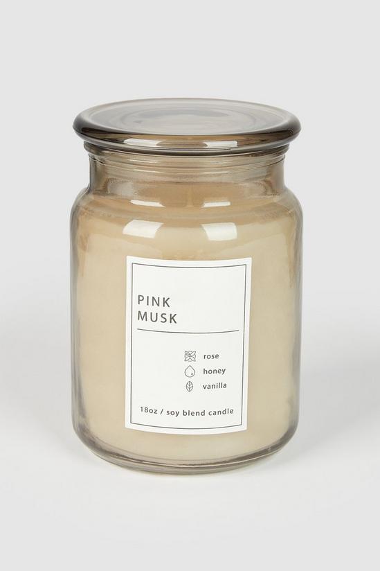 Debenhams Pink Musk Candle Jar 1