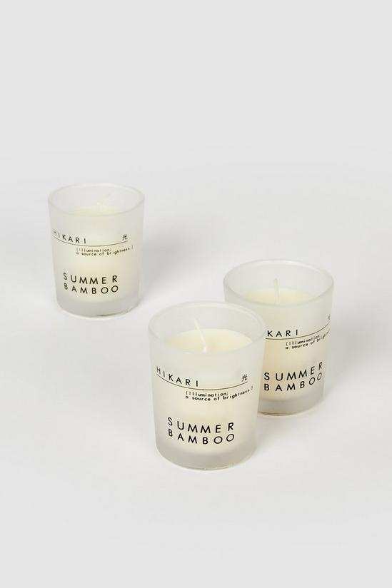 Hikari Summer Bamboo Set Of 3 Candles 4