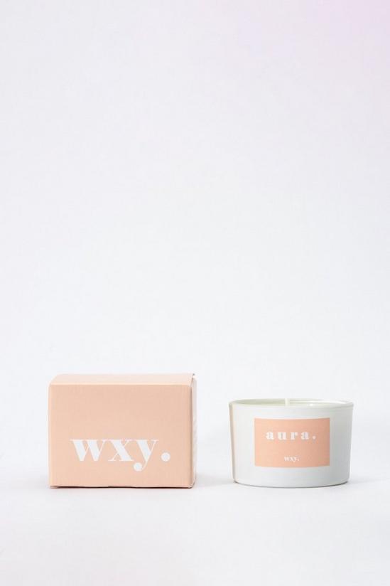 Wxy Aura - White Woods & Amber Down Mini Candle 1