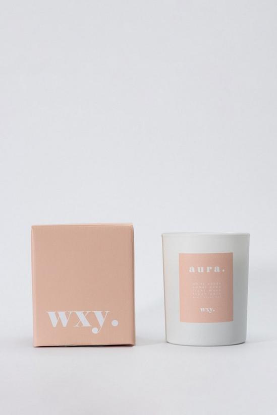 Wxy Aura - White Woods & Amber Down Candle 1