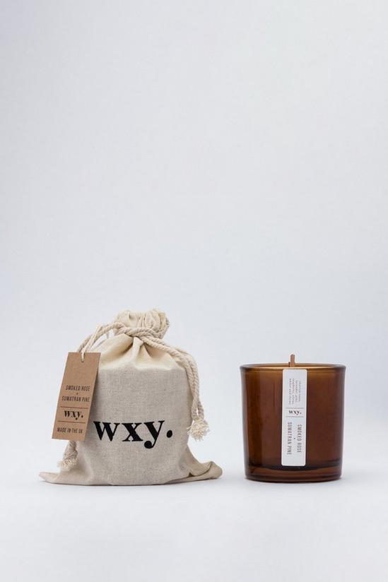 Wxy Amber 5oz - Smoked Rose & Sumatran Pine Candle 1