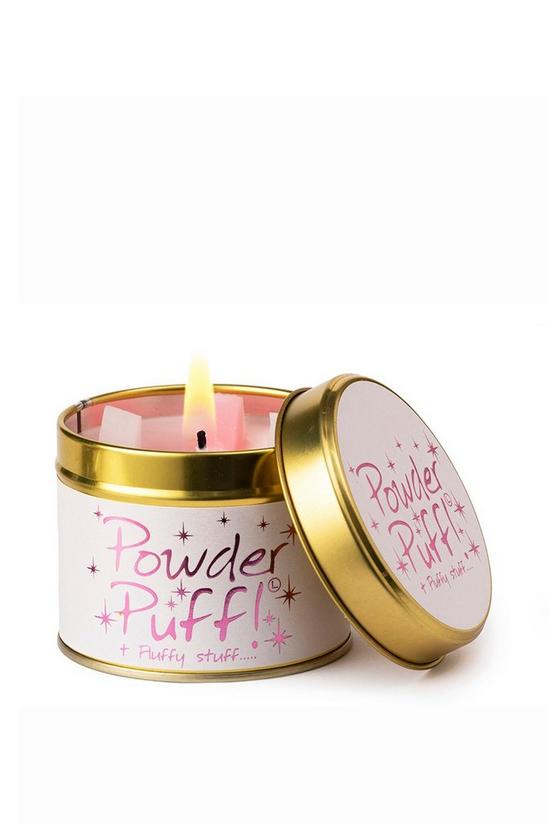 Lily Flame Powder Puff  Tin Candle 1
