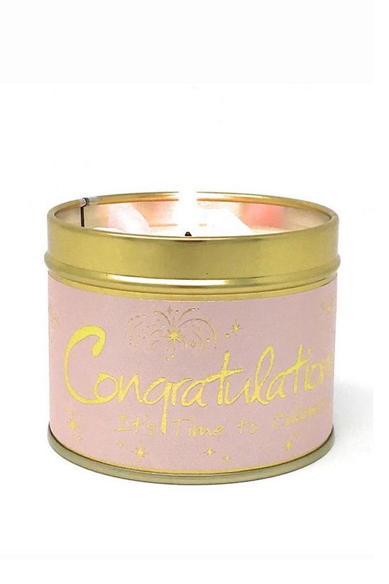 Lily Flame Congratulations Tin Candle 2