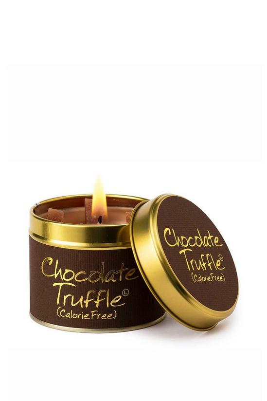 Lily Flame Chocolate Truffle Tin Candle 1