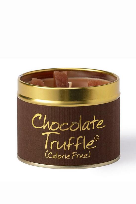 Lily Flame Chocolate Truffle Tin Candle 2