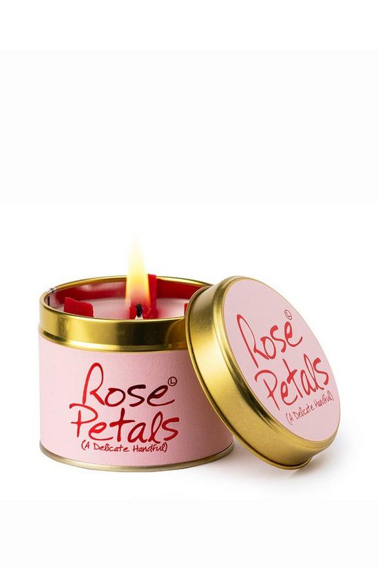 Lily Flame Rose Petals Tin Candle 1