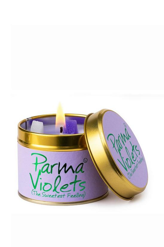 Lily Flame Parma Violets  Tin Candle 1