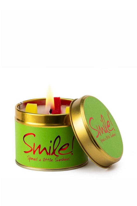 Lily Flame Smile Tin Candle 1