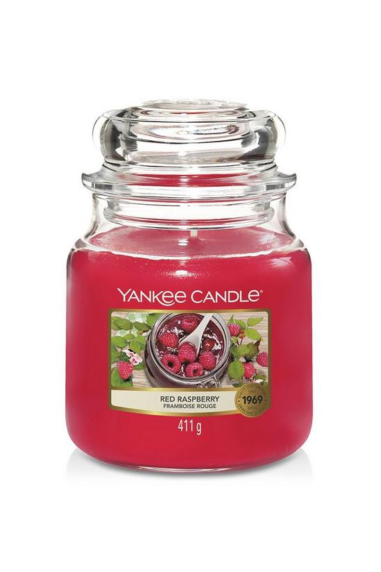 Yankee Candle Red Raspberry Medium Candle Jar 1