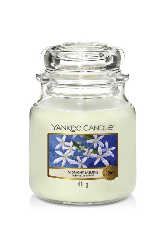 Yankee Candle Midnight Jasmine Medium Candle Jar 1