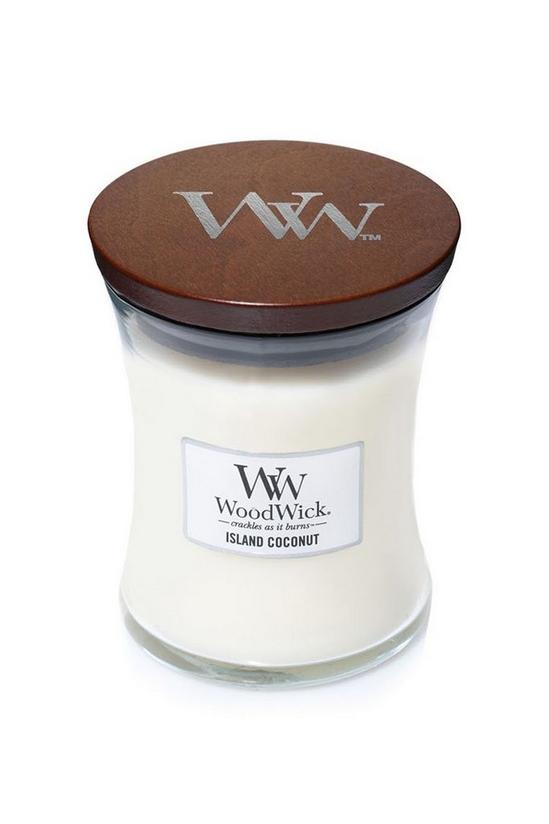 Woodwick Island Coconut Medium Candle 1