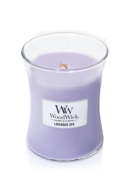 Woodwick Lavender Spa Medium Candle 2
