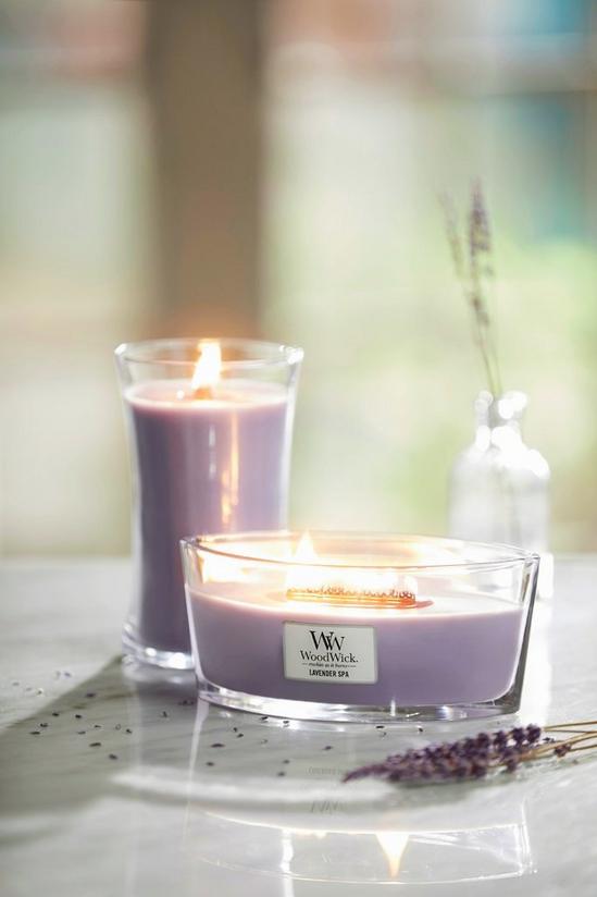 Woodwick Lavender Spa Ellipse Candle 2
