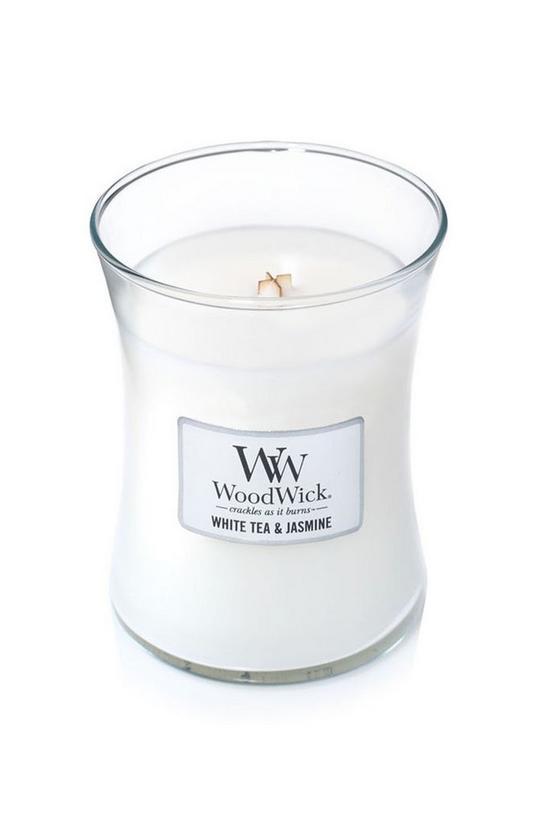 Woodwick White Tea And Jasmine Medium Candle 2