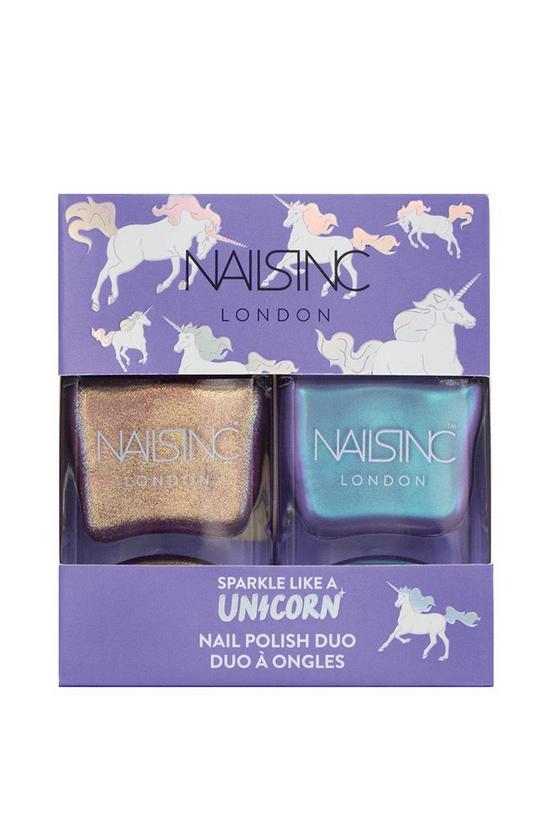Nails Inc Sparkle Like A Unicorn Nail Polish Duo Gift Set 1