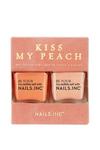 Nails Inc Kiss My Peach Nail Polish Duo Gift Set thumbnail 1