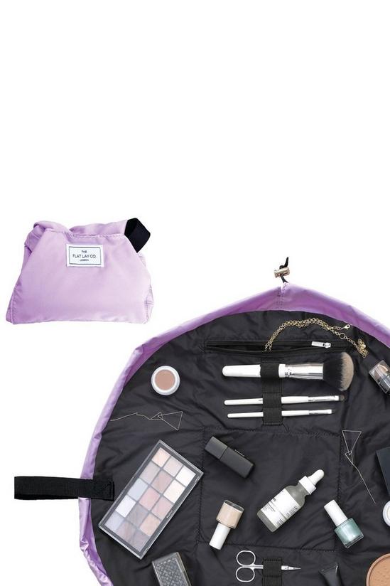 The Flat Lay Co Lilac Open Flat Makeup Bag 1