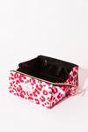 The Flat Lay Co Pink Leopard Open Flat Makeup Box Bag thumbnail 4