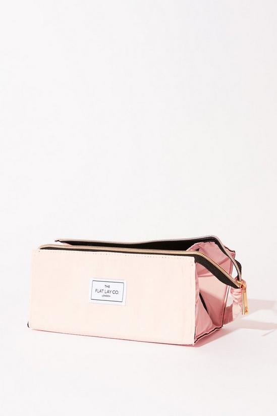 The Flat Lay Co Blush Pink Open Flat Makeup Box Bag 4