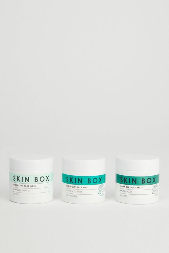 Skinbox Green Clay Detox, Rejuvinate & Boost Face Mask Stack 2