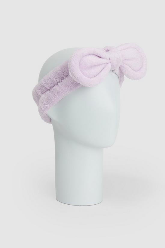 Beauty Box Purple Bow Skincare Headband 1