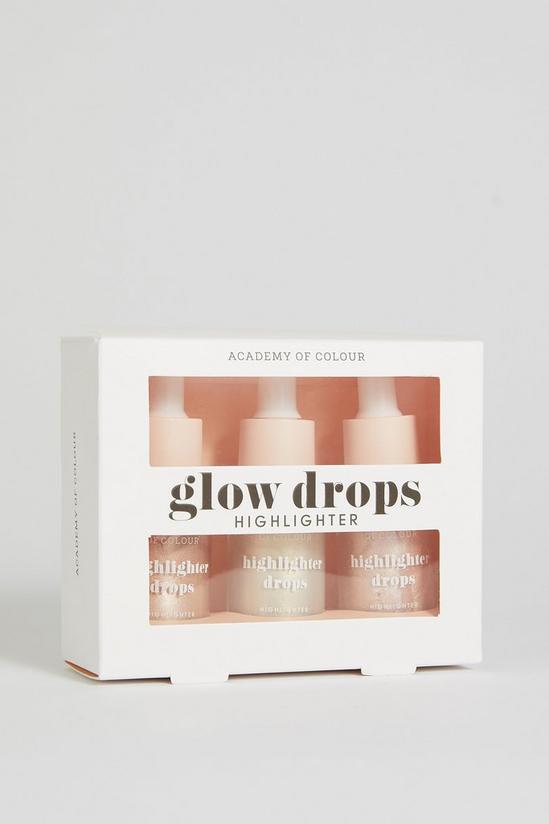 Academy of Colour Highlighter Glow Drops 3 Piece Gift Set 1