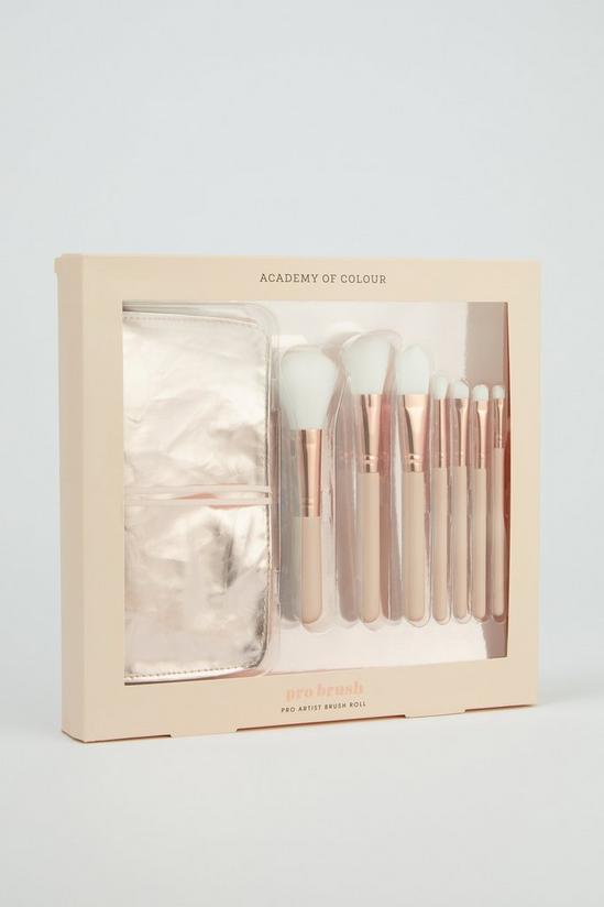 Academy of Colour Pro Makeup Brush Set With Carry Wrap 1