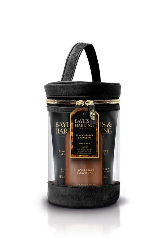Baylis & Harding Men's Pepper & Ginseng Drum Wash Bag Set 1