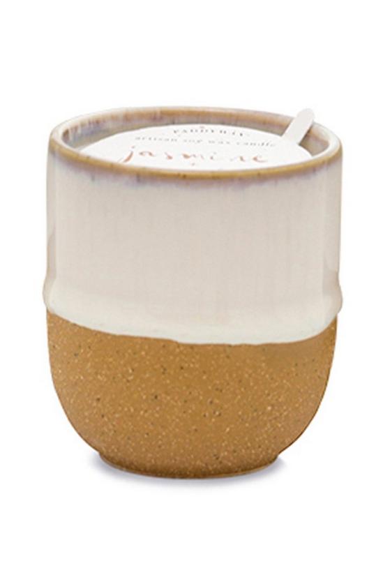 Paddywax Glaze Ceramic Candle - White: Jasmine+ Bamboo 1