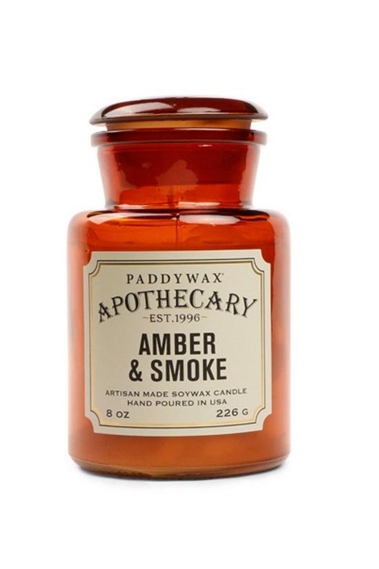 Paddywax Apothecary Glass Candle - Amber + Smoke 1