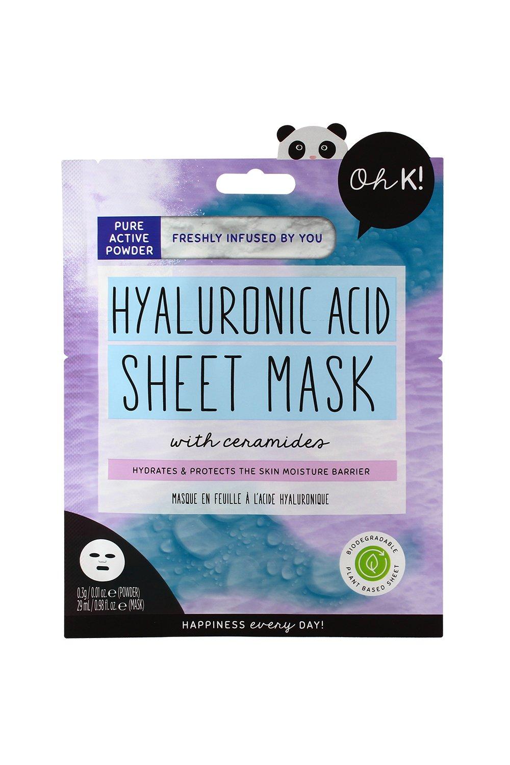 hyaluronic acid sheet mask with ceramides