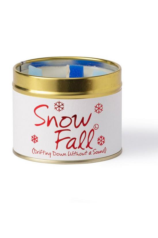 Lily Flame Snow Fall Tin Candle 2