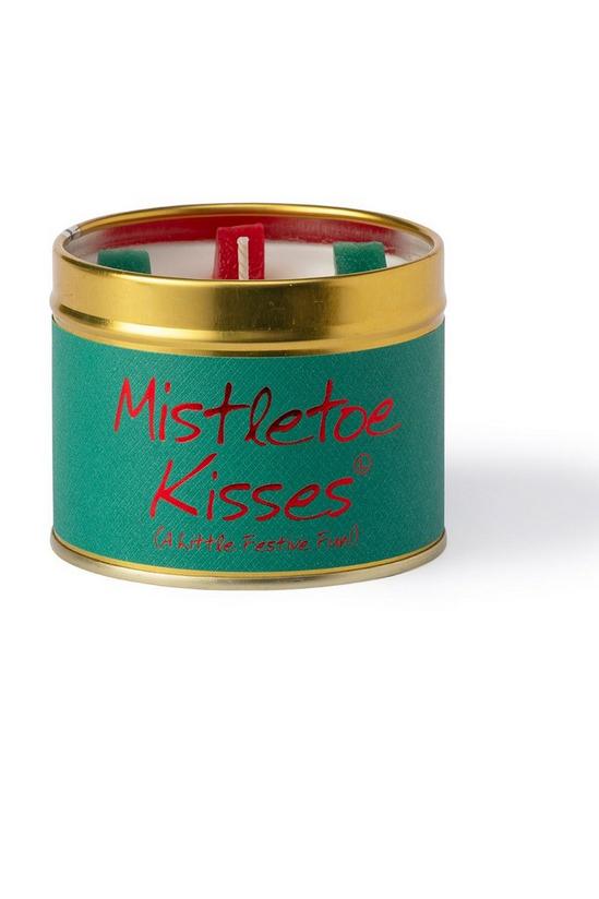 Lily Flame Mistletoe Kisses Tin Candle 2