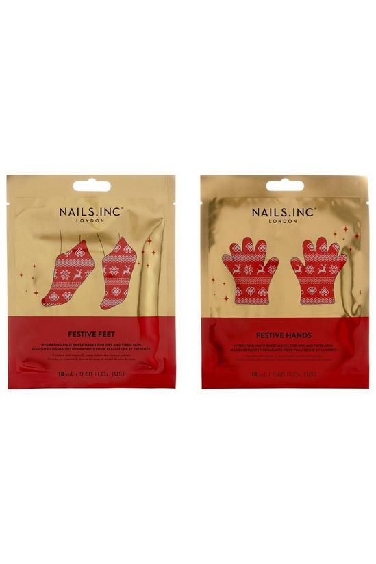 Nails Inc Festive Hands And Feet Mask Duo 2