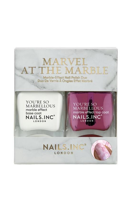 Nails Inc Marvel At The Marble Nail Polish Duo Gift Set 1