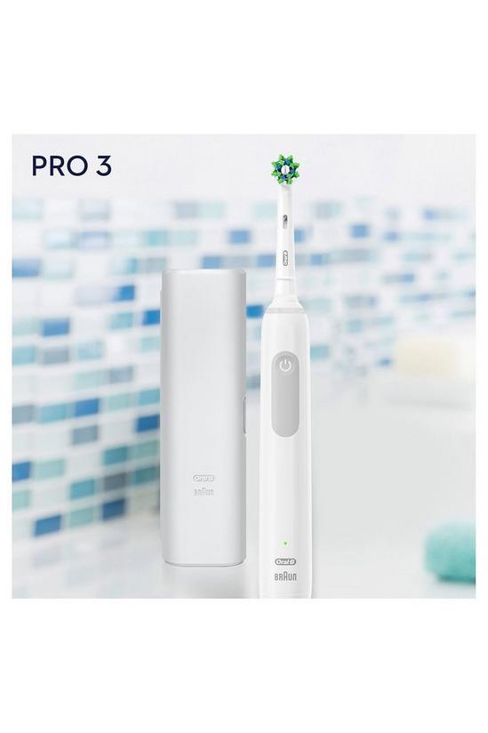 Oral B Pro 3 3000 Crossaction Toothbrush White 3