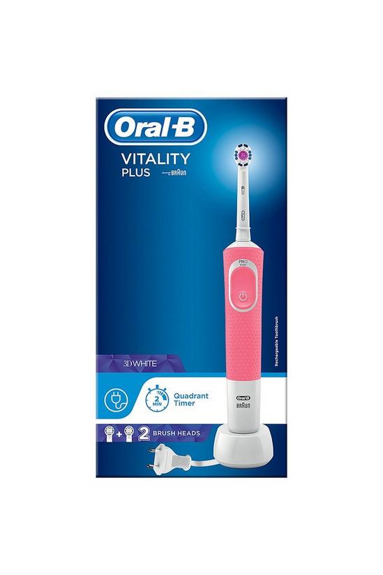 Oral B Vitality Plus 3D White Toothbrush Pink 1
