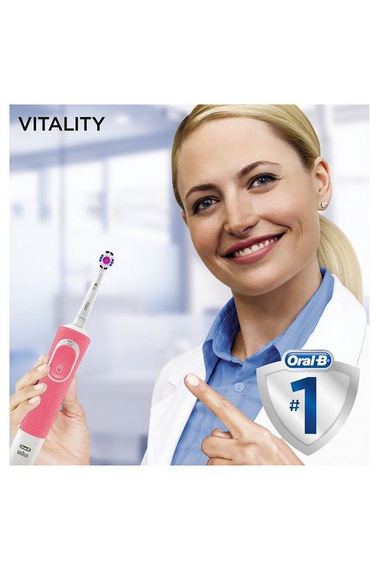 Oral B Vitality Plus 3D White Toothbrush Pink 3