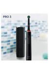 Oral B Pro 3 3500 Toothbrush And Travel Case Black thumbnail 3