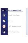 Oral B Pro 3 3500 Toothbrush And Travel Case Black thumbnail 6