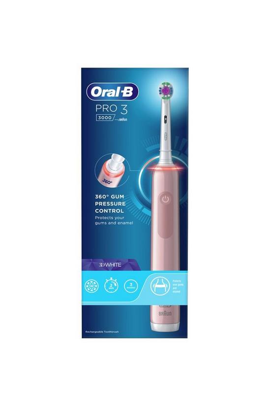 Oral B Pro 3 3000 Toothbrush - Pink (3d White) 1