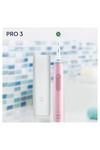 Oral B Pro 3 3000 Toothbrush - Pink (3d White) thumbnail 3