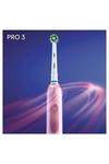 Oral B Pro 3 3000 Toothbrush - Pink (3d White) thumbnail 4