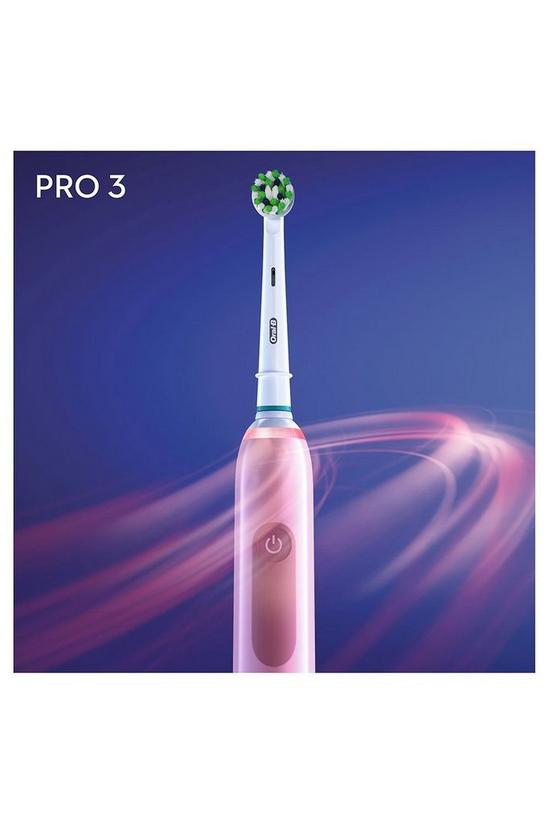 Oral B Pro 3 3000 Toothbrush - Pink (3d White) 4