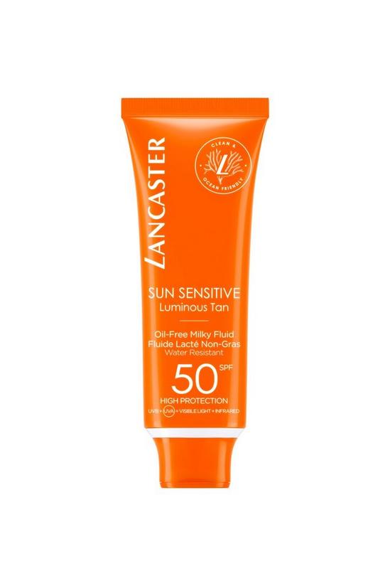 Lancaster Sensitive Oil-Free Milky Face Fluid Sunscreen & Sun Protection Cream Spf50 50ml 1