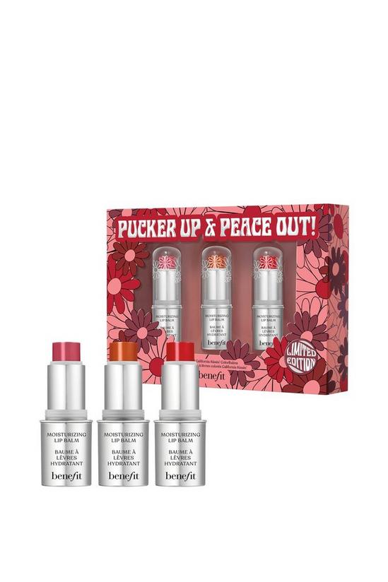 Benefit Pucker Up and Peace Out Lip Balm Trio Set 1