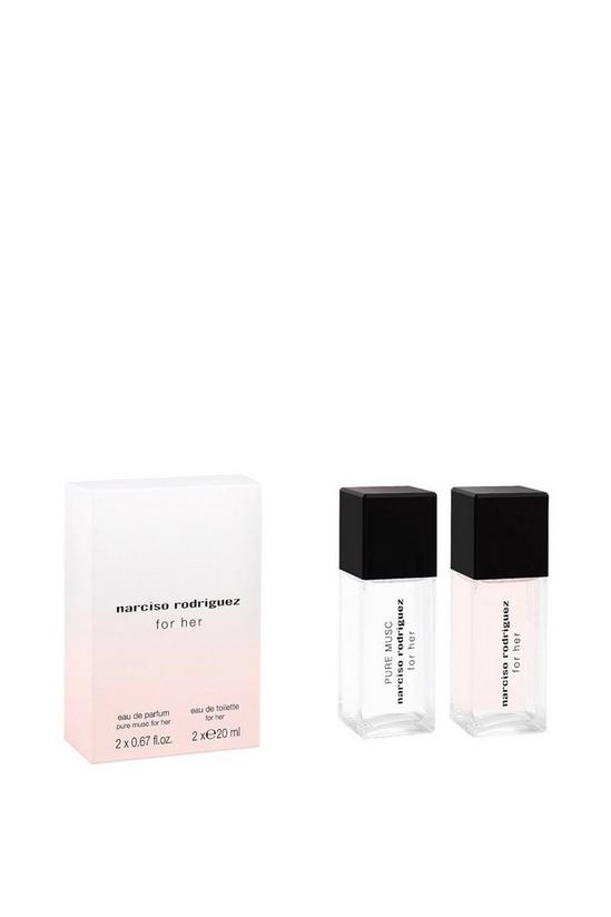 Narciso Rodriguez for her Eau de Toilette & PURE MUSC Eau de Parfum Layering Duo 2X20ml 2