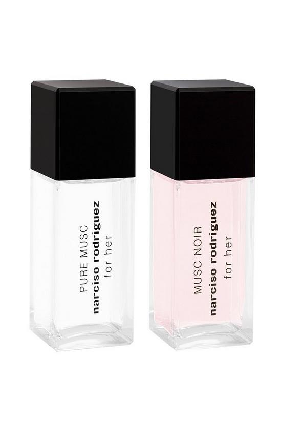Narciso Rodriguez for her MUSC NOIR Eau de Parfum & PURE MUSC Eau de Parfum Layering Duo 2X20ml 1
